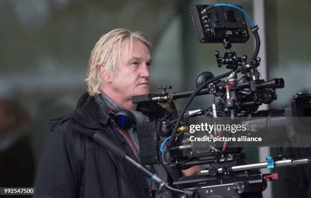 Director Detlev Buck on the set of 'Woof: Follow the Dog' in Berlin, Germany, 24 October 2017. The film is due to appear in German cinemas next...