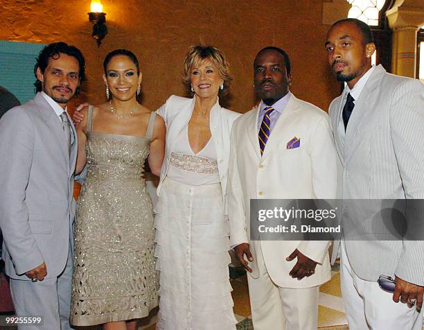 Marc Anthony, Jennifer Lopez, Jane Fonda, Big Boi of OutKast and Dallas Austin