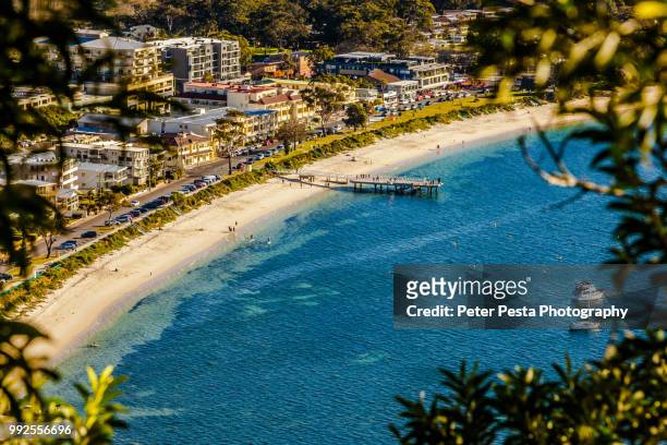 shoal bay beach - port stephens stock pictures, royalty-free photos & images
