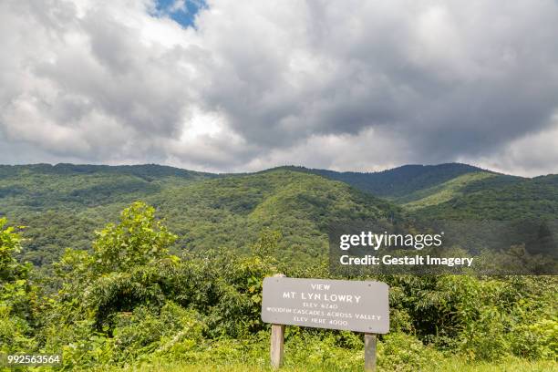 view of mt. lyn lowry - lowry stock pictures, royalty-free photos & images