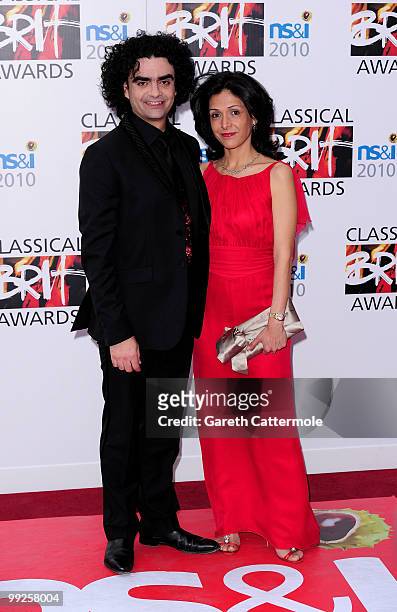 Lucia and Rolando Villazon attend the Classical BRIT Awards at Royal Albert Hall on May 13, 2010 in London, England.