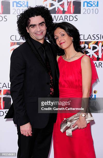 Lucia and Rolando Villazon attend the Classical BRIT Awards at Royal Albert Hall on May 13, 2010 in London, England.