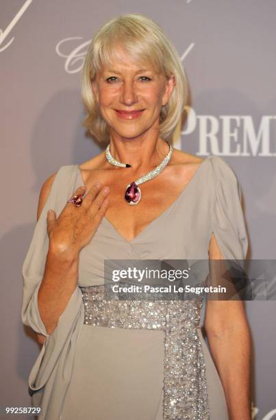 Helen Mirren attends the Chopard Trophy at the Hotel Martinez during the 63rd Annual Cannes Film Festival on May 13, 2010 in Cannes, France.