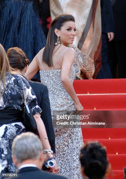 Eva Longoria Parker attends the 'On Tour' Premiere at the Palais des Festivals during the 63rd Annual Cannes Film Festival on May 13, 2010 in Cannes,...