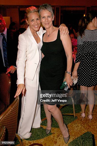 Actresses Maria Bello and Jamie Lee Curtis attend Variety's 1st Annual Power of Women Luncheon at the Beverly Wilshire Hotel on September 24, 2009 in...