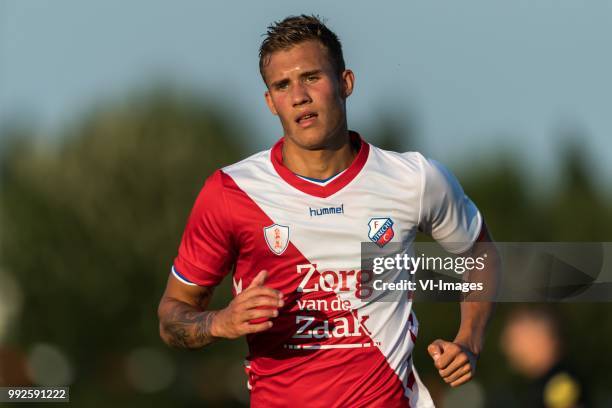 Ruben Hoogenhout of FC Utrecht during a Friedly match of FC Utrecht and at sportpark de Vrijheid on Juli 04, 2018 in Utrecht, The Netherlands