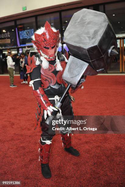 Cosplayer attends day 1 of Anime Expo 2018 - Los Angeles, CA held at the Los Angeles Convention Center on July 5, 2018 in Los Angeles, California.