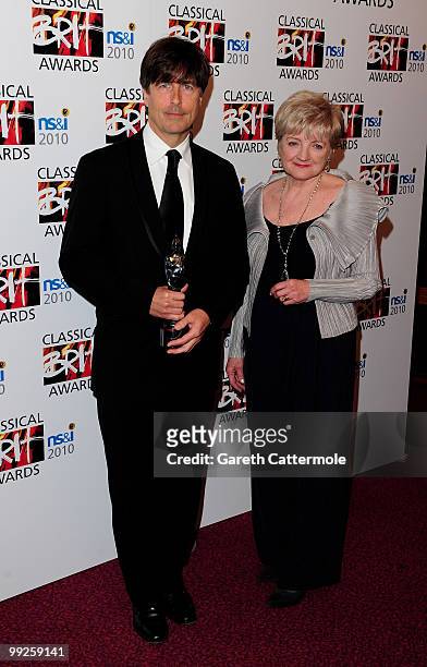 Thomas Newman poses with the Soundtrack of the Year Award during the Classical BRIT Awards at Royal Albert Hall on May 13, 2010 in London, England.