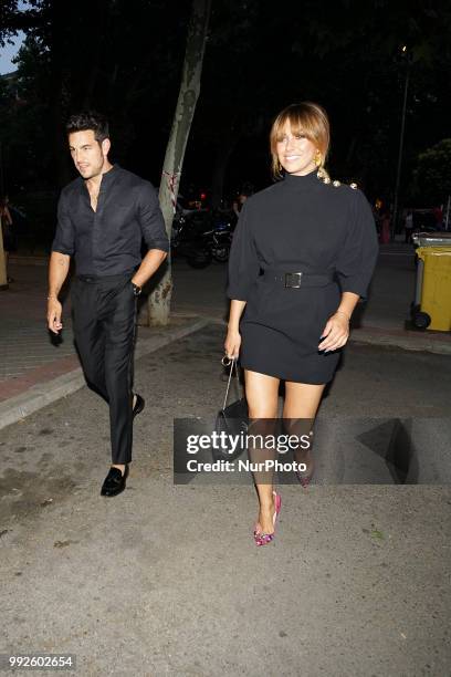 Blanca Suarez and Mario Casas attends the Bambu 10th anniversary party at Gran Maestre Theater on July 5, 2018 in Madrid, Spain.