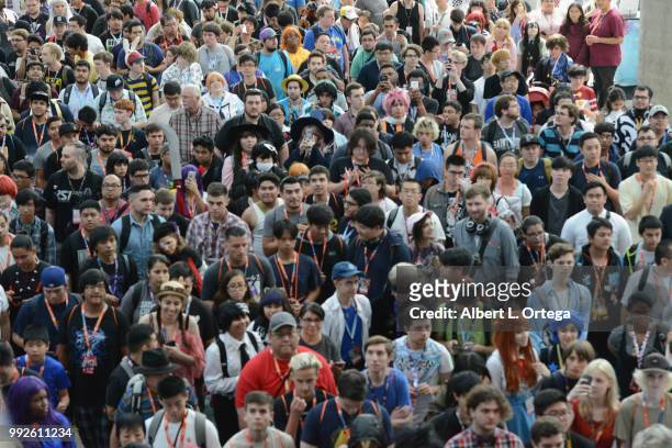 Atmosphere on day 1 of Anime Expo 2018 - Los Angeles, CA held at the Los Angeles Convention Center on July 5, 2018 in Los Angeles, California.