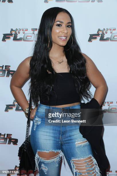 Tyra Jackson attends "Hit the Floor" Season 4 Cast & Crew Premiere Screening on July 5, 2018 in Los Angeles, California.