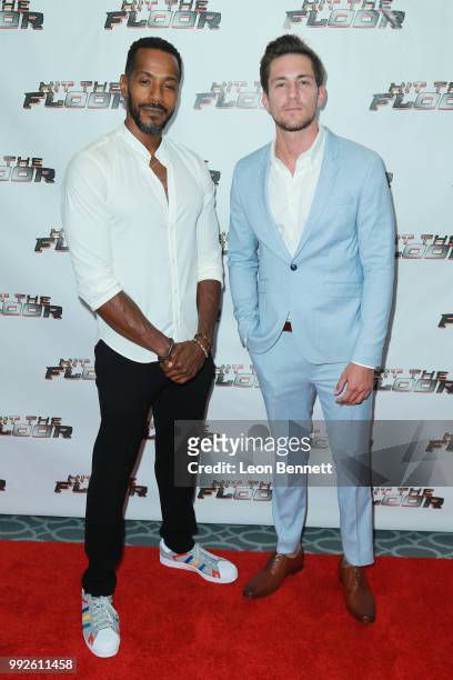 Actors McKinley Freeman and Brent Antonello attend "Hit the Floor" Season 4 Cast & Crew Premiere Screening on July 5, 2018 in Los Angeles, California.