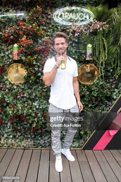 Sebastian Pannek attends The Fashion Hub during the Berlin Fashion Week Spring/Summer 2019 at Ellington Hotel on July 5, 2018 in Berlin, Germany.