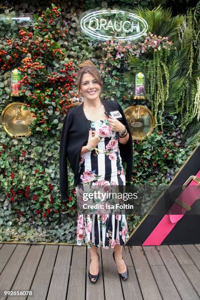 Sedef Ayguen attends The Fashion Hub during the Berlin Fashion Week Spring/Summer 2019 at Ellington Hotel on July 5, 2018 in Berlin, Germany.