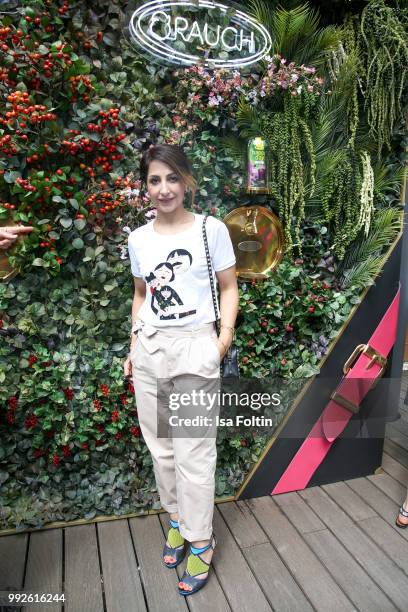 Laila Hamidi attends The Fashion Hub during the Berlin Fashion Week Spring/Summer 2019 at Ellington Hotel on July 5, 2018 in Berlin, Germany.