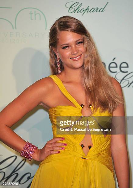Model Esti Ginsburg attends the Chopard Trophy at the Hotel Martinez during the 63rd Annual Cannes Film Festival on May 13, 2010 in Cannes, France.