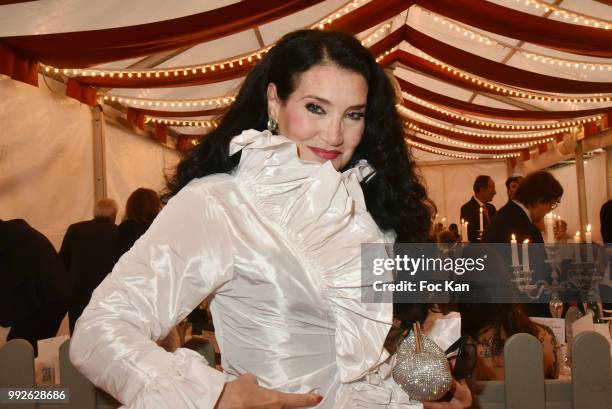 Lamia Khashoggi Attends "La Femme Dans Le Siecle" Dinner on July 5, 2018 in Paris, France.