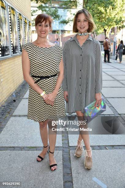 Elisabeth Degen and Sandra von Ruffin during the premiere of 'Das letzte Mahl' at Kino in der Kulturbrauerei on July 5, 2018 in Berlin, Germany.