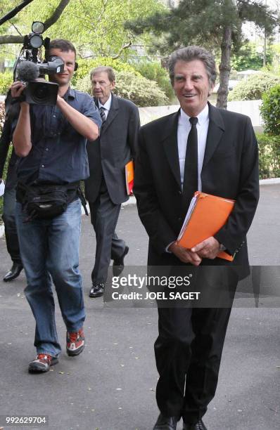 Jack Lang , former French socialist Minister and advisor of French Socialist Party presidential candidate Segolene Royal, followed by Etienne...
