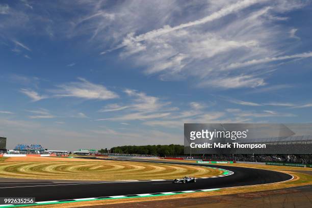 Lewis Hamilton of Great Britain driving the Mercedes AMG Petronas F1 Team Mercedes WO9 on track during practice for the Formula One Grand Prix of...