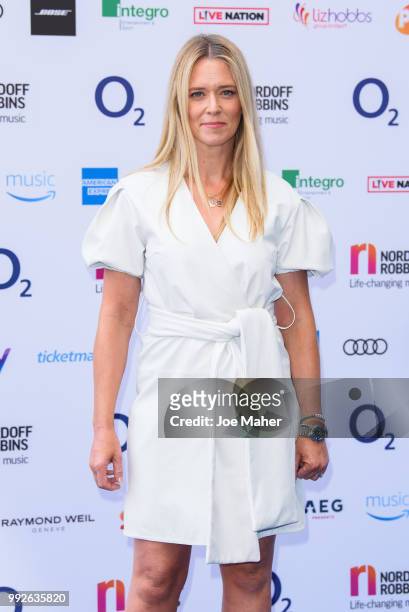 Edith Bowman attends the Nordoff Robbins O2 Silver Clef Awards 2018 at Grosvenor House, on July 6, 2018 in London, England.