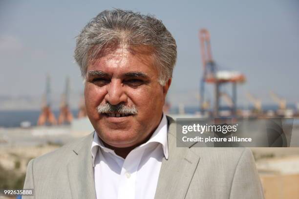 Dostain Jamaldini, Director of the Gwadar Port Development Authority standing in his office's balcony in Gwadar, Baluchsitan, in the southernmost tip...