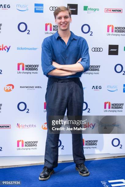 George Ezra attends the Nordoff Robbins O2 Silver Clef Awards 2018 at Grosvenor House, on July 6, 2018 in London, England.