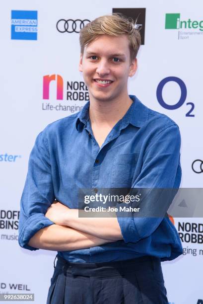 George Ezra attends the Nordoff Robbins O2 Silver Clef Awards 2018 at Grosvenor House, on July 6, 2018 in London, England.