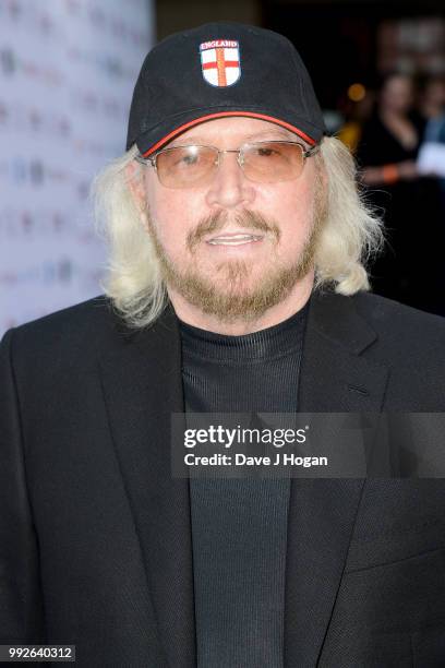 Barry Gibb attends the Nordoff Robbins' O2 Silver Clef Awards at Grosvenor House, on July 6, 2018 in London, England.