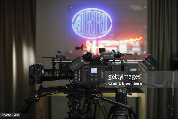 An Alexa Amira digital camera sits on display at the ARRI AG cinematic and television camera factory in Munich, Germany, on Wednesday, June 20, 2018....