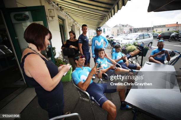 Nairo Quintana of Colombia / Andrey Amador of Costa Rica / Daniele Bennati of Italy / Imanol Erviti of Spain / Mikel Landa of Spain / Jose Joaquin...