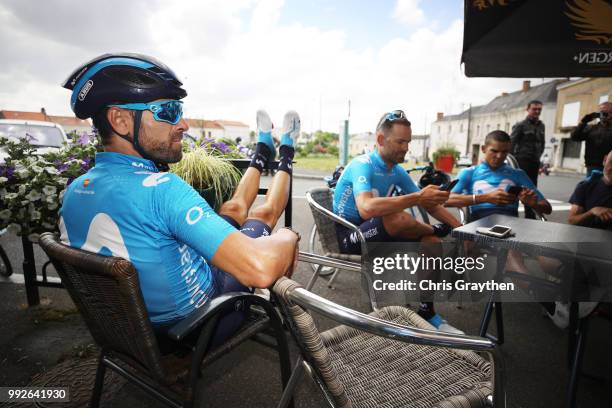 Andrey Amador of Costa Rica and Movistar Team / Alejandro Valverde of Spain and Movistar Team / Jose Joaquin Rojas of Spain and Movistar Team / Team...