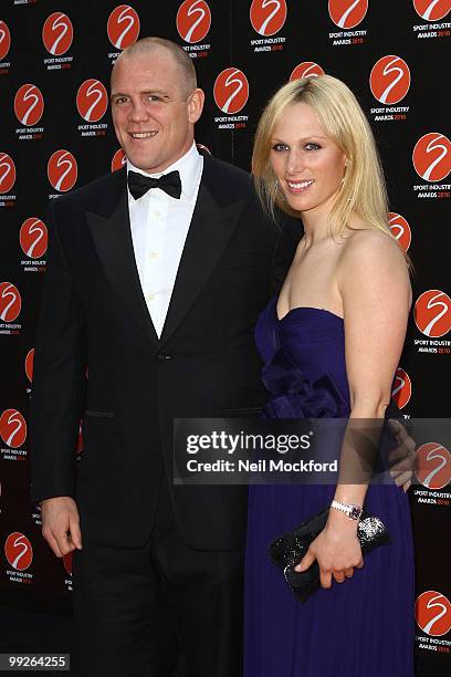 Mike Tindall and Zara Phillips attends the Sport Industry Awards at Battersea Evolution on May 13, 2010 in London, England.