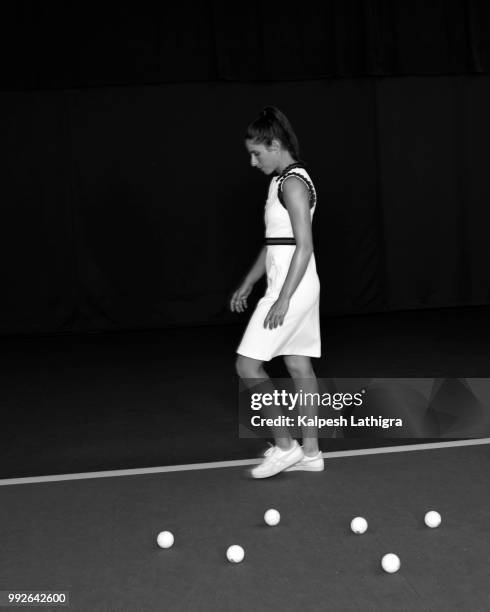 Tennis player Johanna Konta is photographed for the Telegraph on June 9, 2017 in London, England.