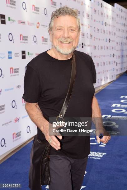 Robert Plant attends the Nordoff Robbins' O2 Silver Clef Awards at Grosvenor House, on July 6, 2018 in London, England.