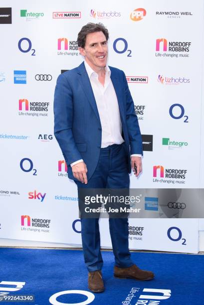 Rob Brydon attends the Nordoff Robbins O2 Silver Clef Awards 2018 at Grosvenor House, on July 6, 2018 in London, England.