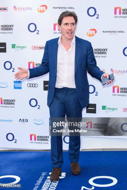 Rob Brydon attends the Nordoff Robbins O2 Silver Clef Awards 2018 at Grosvenor House, on July 6, 2018 in London, England.