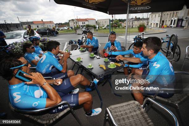 Nairo Quintana of Colombia / Andrey Amador of Costa Rica / Daniele Bennati of Italy / Imanol Erviti of Spain / Mikel Landa of Spain / Jose Joaquin...