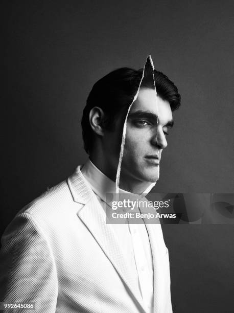 Actor RJ Mitte is photographed Vulkan magazine on November 20, 2017 in Los Angeles, California.