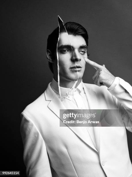 Actor RJ Mitte is photographed Vulkan magazine on November 20, 2017 in Los Angeles, California.