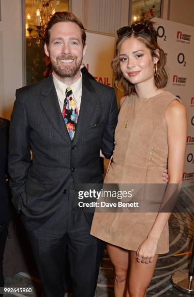 Ricky Wilson and Nina Nesbitt attend the Nordoff Robbins O2 Silver Clef Awards at The Grosvenor House Hotel on July 6, 2018 in London, England.