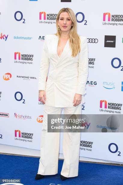 Ellie Goulding attends the Nordoff Robbins O2 Silver Clef Awards 2018 at Grosvenor House, on July 6, 2018 in London, England.