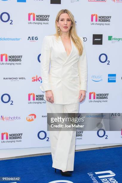 Ellie Goulding attends the Nordoff Robbins O2 Silver Clef Awards 2018 at Grosvenor House, on July 6, 2018 in London, England.