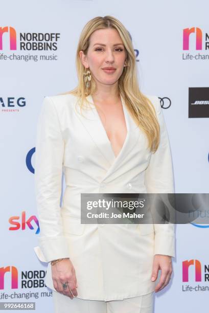 Ellie Goulding attends the Nordoff Robbins O2 Silver Clef Awards 2018 at Grosvenor House, on July 6, 2018 in London, England.