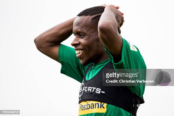 Ibrahima Traore during a training session of Borussia Moenchengladbach at Borussia-Park on July 06, 2018 in Moenchengladbach, Germany.