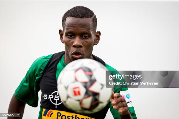 Ibrahima Traore during a training session of Borussia Moenchengladbach at Borussia-Park on July 06, 2018 in Moenchengladbach, Germany.