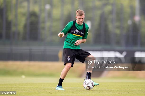 Christoph Kramer during a training session of Borussia Moenchengladbach at Borussia-Park on July 06, 2018 in Moenchengladbach, Germany.