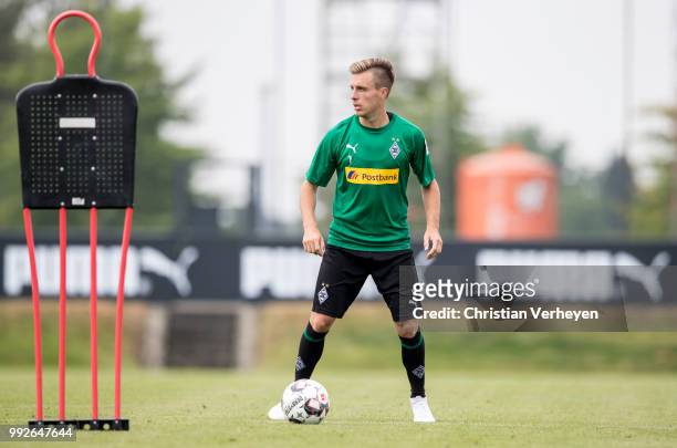 Patrick Herrmann during a training session of Borussia Moenchengladbach at Borussia-Park on July 06, 2018 in Moenchengladbach, Germany.