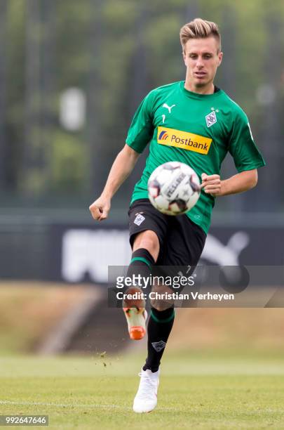 Patrick Herrmann during a training session of Borussia Moenchengladbach at Borussia-Park on July 06, 2018 in Moenchengladbach, Germany.