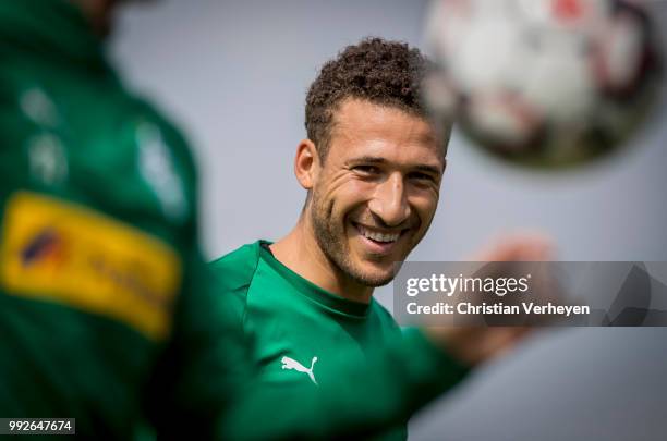 Fabian Johnson during a training session of Borussia Moenchengladbach at Borussia-Park on July 06, 2018 in Moenchengladbach, Germany.